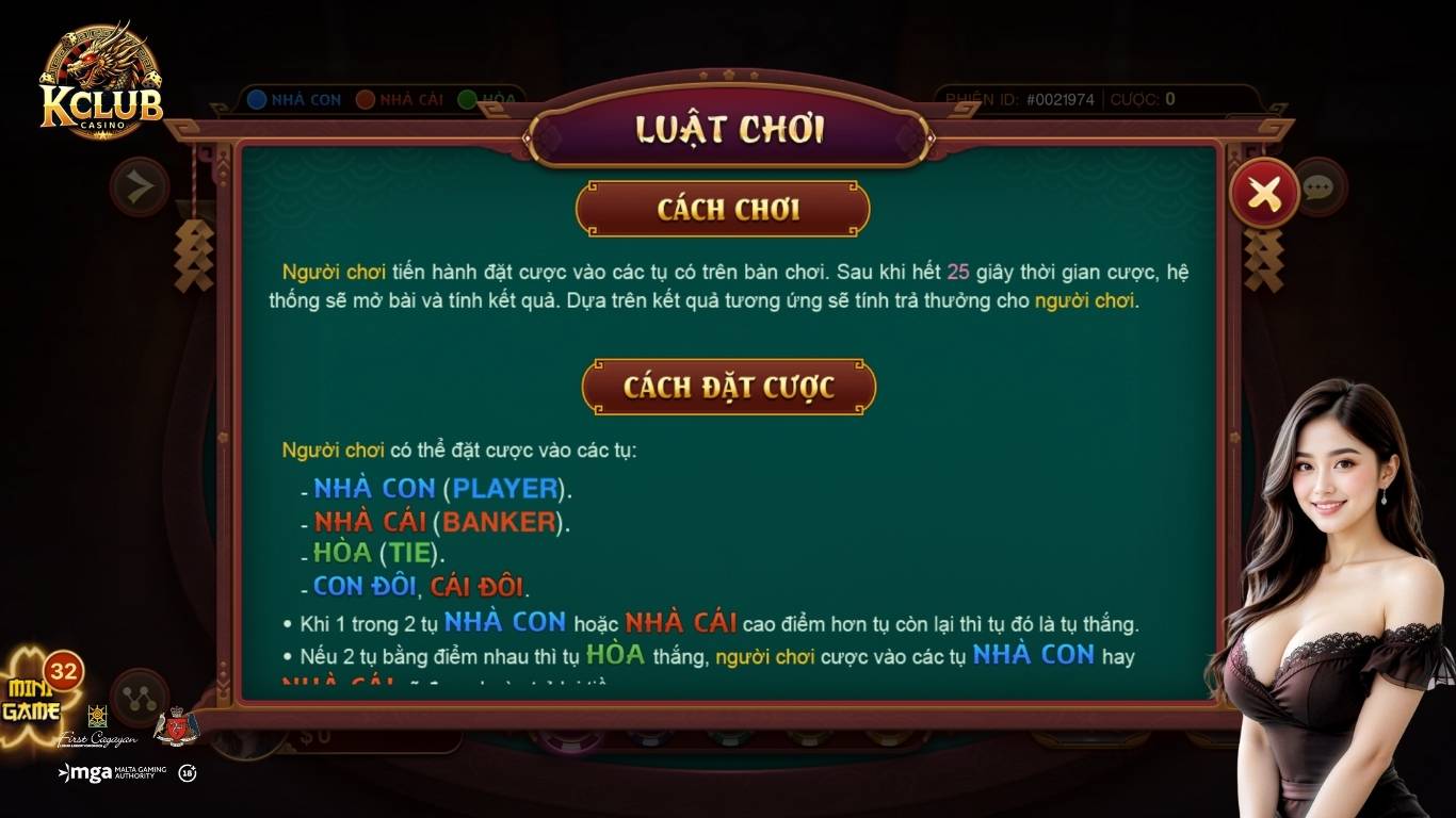 Luật chơi Baccarat Japan Kclub dễ hiểu Luật chơi Baccarat Japan Kclub dễ hiểu