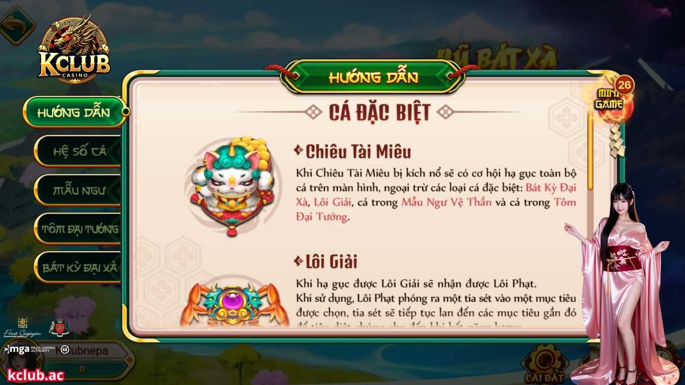 Hướng dẫn cách chơi game bắn cá Kclub