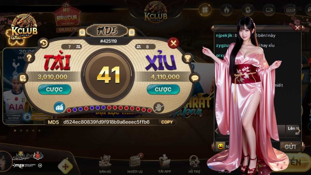 Giới thiệu Tài Xỉu MD5 Kclub